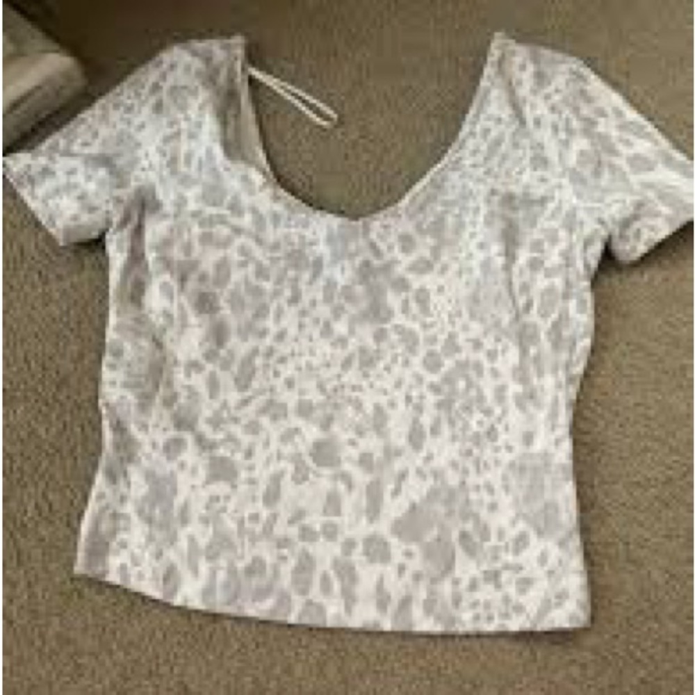 Lululemon align shirt white and grey